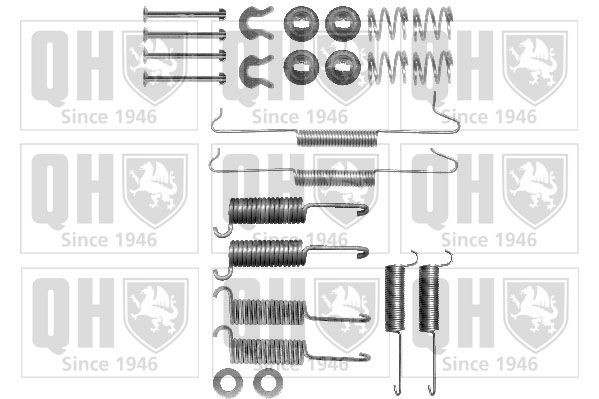 QUINTON HAZELL BFK227 Set accesorii, sabot de frana TRANSPORTER 2.1 Syncro 95 CP benzina 1992