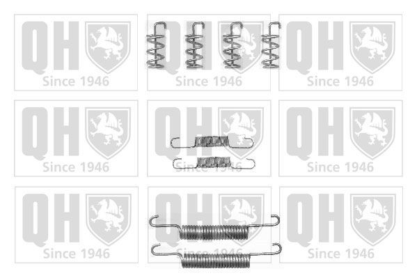 QUINTON HAZELL BFK466 Tilbehørssæt, parkeringsbremsebakker V70 2.3 265 HK Benzin 2008