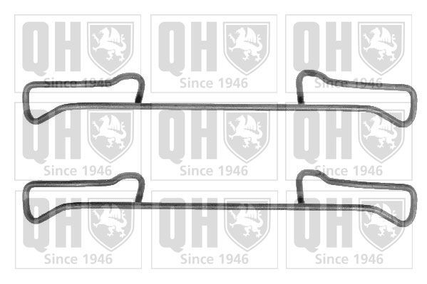 QUINTON HAZELL BFK657 Monteringssæt til bremseklodser CORSA 1.6 GSI Cat (F08, M08, F68, M68) 101 HK Benzin 1993