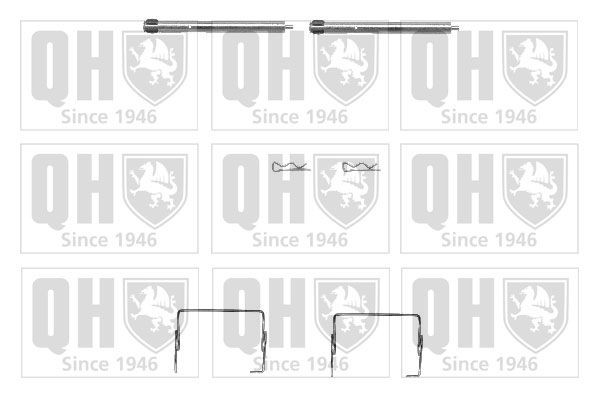 QUINTON HAZELL BFK841 Σετ βοηθ. εξαρτημάτων, τακάκια φρένων SAFRANE 2.5 dT (B548) 113 PS Πετρέλαιο 1997