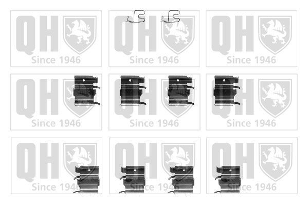 QUINTON HAZELL BFK899 Σετ βοηθ. εξαρτημάτων, τακάκια φρένων MX-5 1.8 (NA8C) 130 PS Βενζίνη 1998
