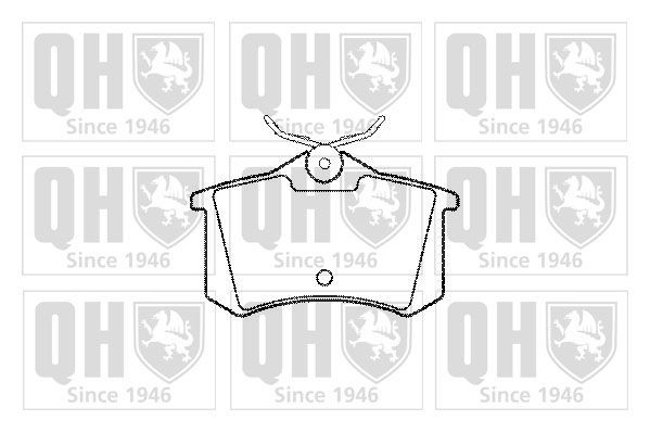 QUINTON HAZELL Brake pad set Article number: BP1008 cheaply