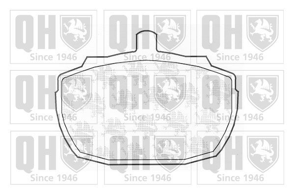 QUINTON HAZELL Brake pad set Article number: BP121 cheaply