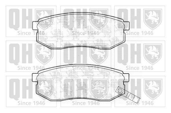 QUINTON HAZELL Brake pad set Article number: BP1247 cheaply