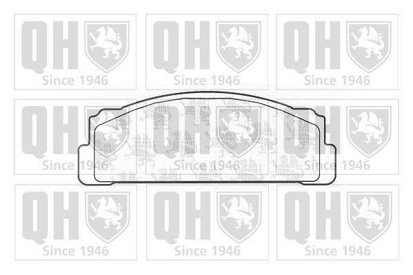 QUINTON HAZELL Brake pad set Article number: BP125 cheaply
