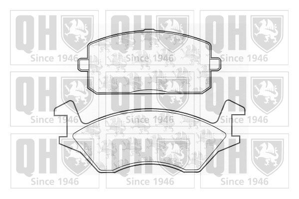 QUINTON HAZELL Brake pad set Article number: BP214 cheaply