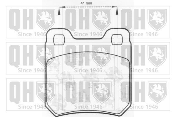 QUINTON HAZELL Brake pad set Article number: BP482 cheaply