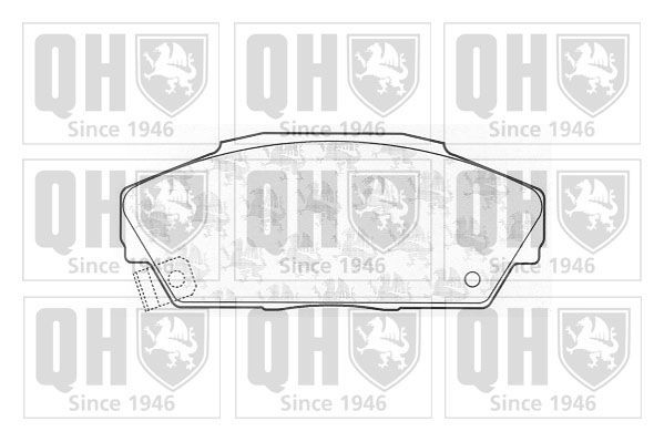 QUINTON HAZELL Brake pad set Article number: BP548 cheaply
