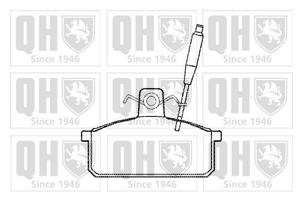 QUINTON HAZELL Brake pad set Article number: BP557 cheaply