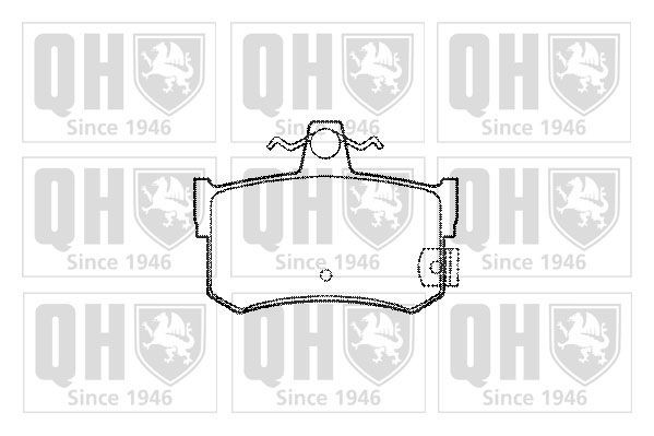 QUINTON HAZELL Brake pad set Article number: BP745 cheaply