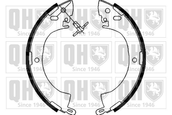 QUINTON HAZELL Brake Shoe Set Article number: BS741 cheaply