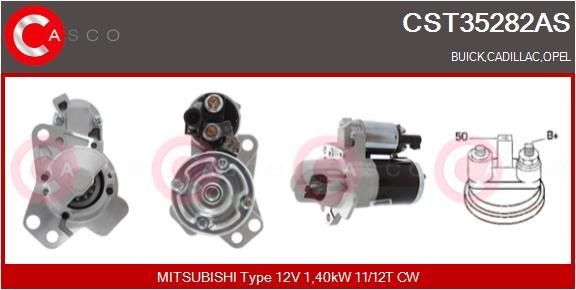 CASCO CEF71003AS Elektromotor, kølerventilator CLIO 1.4 (B/CB0C, B/CB0S) 75 HK Benzin 2016