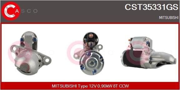 CASCO CEF72025AS Elektromotor, kølerventilator C-MAX 1.6 100 HK Benzin 2010
