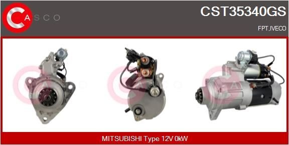 CASCO CEF73004AS Elektromotor, kølerventilator EOS 3.2 V6 250 HK Benzin 2015