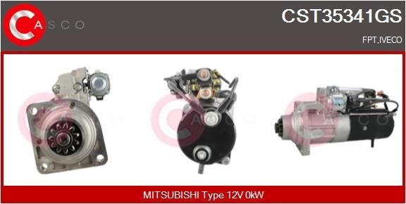 CASCO CEF73005AS Elektromotor, kølerventilator GOLF 1.4 TSI 160 HK Benzin 2009