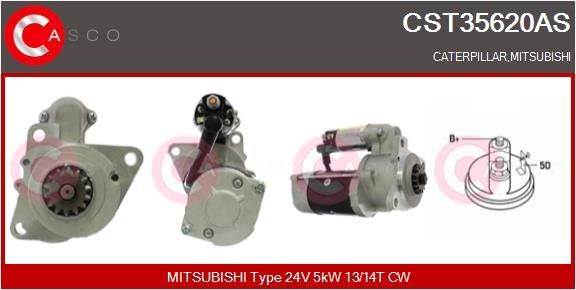 CASCO CEF74026GS Elektromotor, kølerventilator DOBLO 1.9 JTD 100 HK Diesel