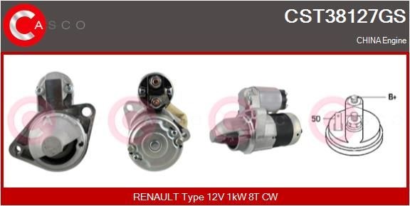 CASCO CEF77020AS Elektromotor, kølerventilator ASTRA 2.2 DTI (F08, F48) 117 HK Diesel 2009