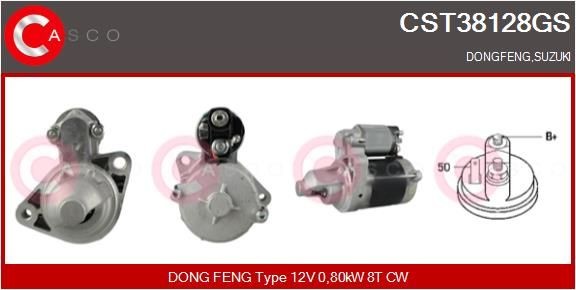 CASCO CEF77021AS Elektromotor, kølerventilator CORSA 1.7 CDTI (F08, F68) 100 HK Diesel 2009