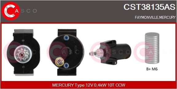 CASCO CEF77028AS Electric Motor, radiator fan ASTRA 1.6 16V (F08, F48) 101 PS Petrol 2005