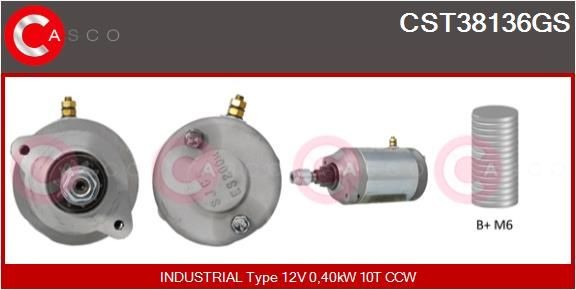 CASCO CEF77029AS Elektromotor, kølerventilator ASTRA 2.2 DTI (F08, F48) 117 HK Diesel 2009