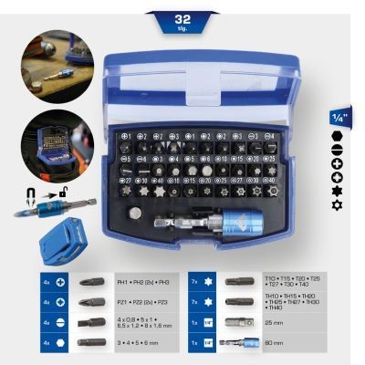 KS TOOLS Screwdriver Bit Set Article number: BT053032 cheaply