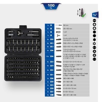 KS TOOLS Screwdriver Bit Set Article number: BT053100 cheaply