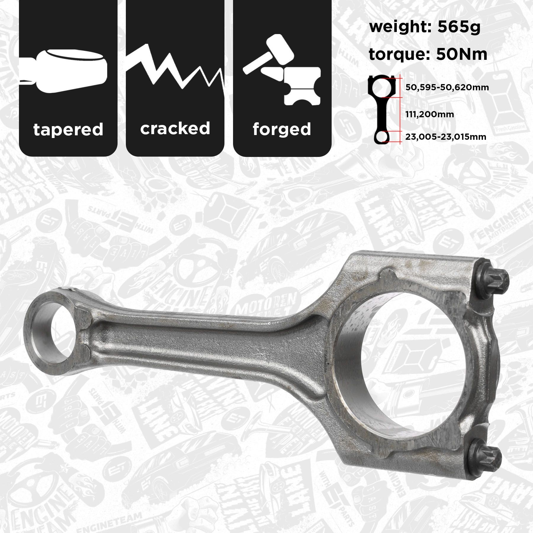 ET ENGINETEAM OM0037 Keps PASSAT 1.8 TSI 152 HP Bensiin 2011