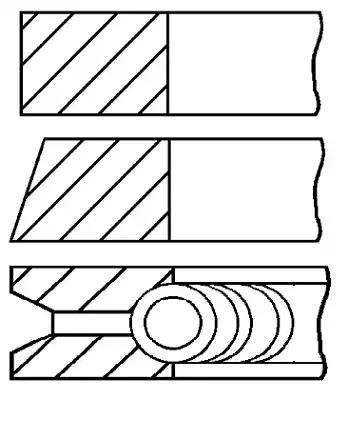 GOETZE ENGINE Piston Ring Kit Article number: 08-336400-00 cheaply