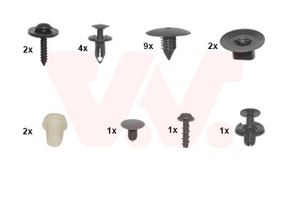 VAN WEZEL 4356796 Монтажен комплект, калник LAGUNA 2.0 dCi (KT0M, KT0N, KT0S, KT19, KT1F) 173 K.C. дизел 2015