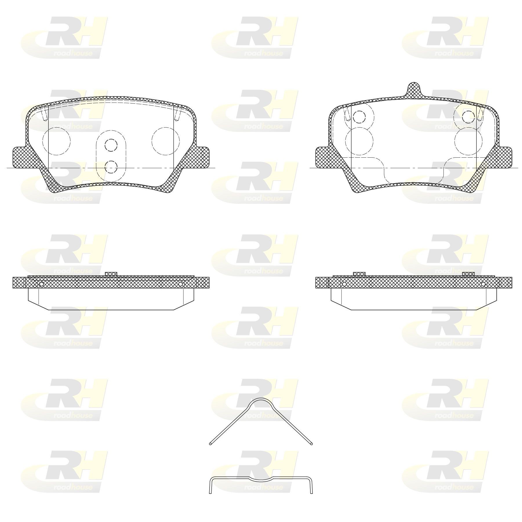 ROADHOUSE Brake pad set Article number: 21819.00 cheaply
