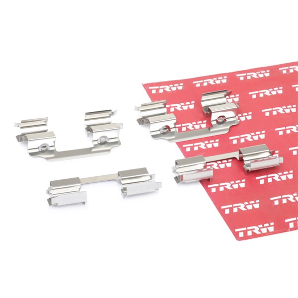 TRW PFK808 Lisakomplekt, ketaspiduriklotsid MODUS 1.2 GPL (JP0R) 75 HP Bensiin / autogaas (LPG)