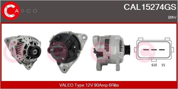 CASCO Alternator Article number: CAL10016AS cheaply