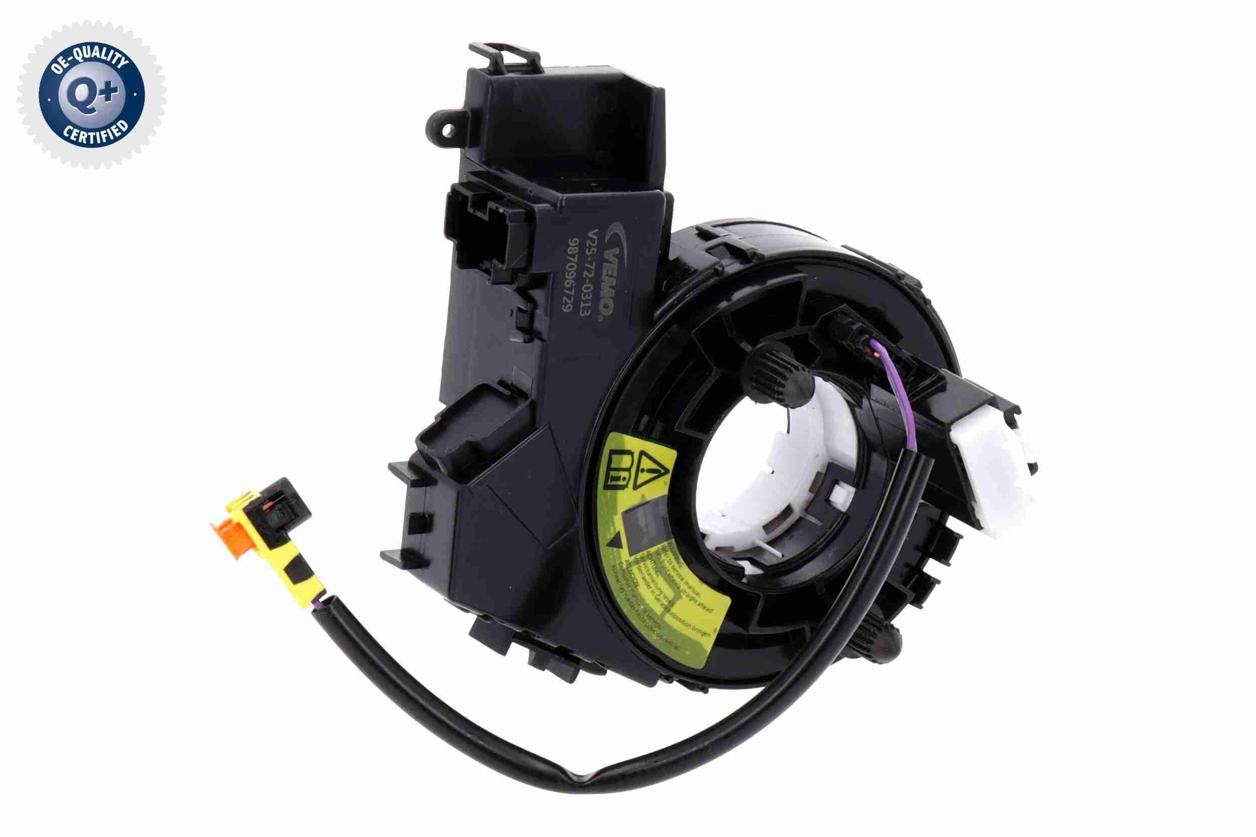 VEMO V25-72-0313 Clockspring, airbag TRANSIT CUSTOM 2.0 EcoBlue 105 PS Diesel