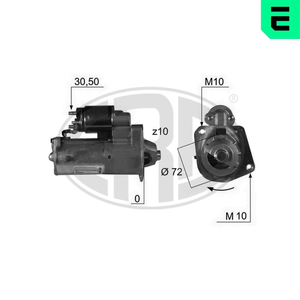 ERA Starter motor Article number: 220418A cheaply