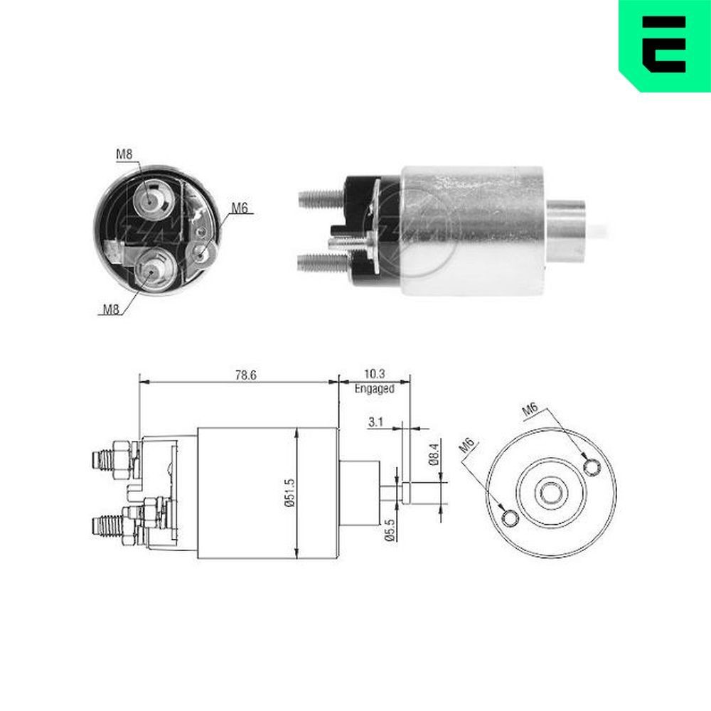 ERA Starter solenoid Article number: ZM3795 cheaply