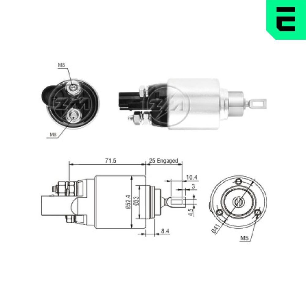 ERA Starter solenoid Article number: ZM381 cheaply