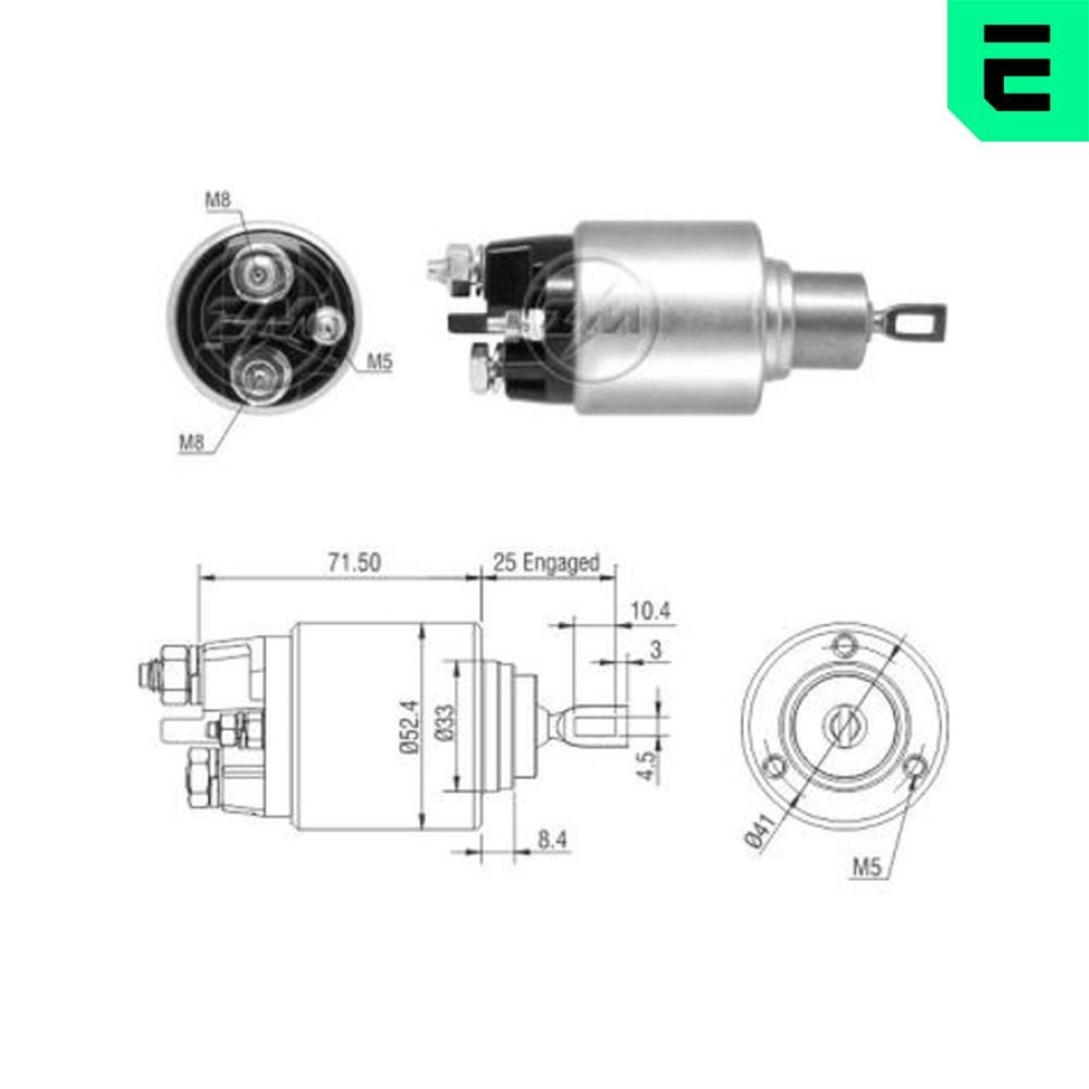ERA Starter solenoid Article number: ZM4382 cheaply