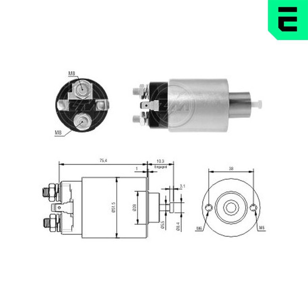 ERA Starter solenoid Article number: ZM4993 cheaply