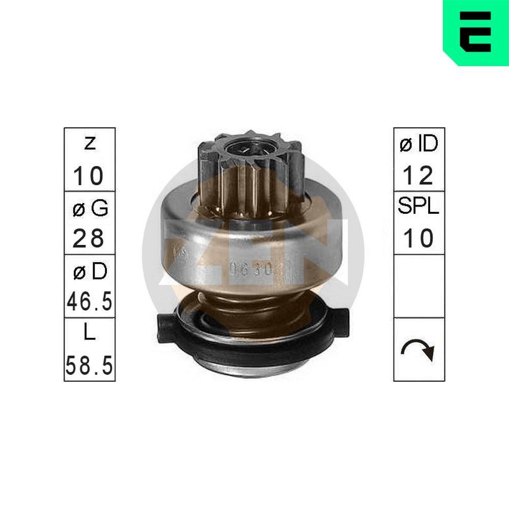 ERA ZN0630 Vabajooks, starter SCÉNIC 1.9 dTi 98 HP Diisel 2003