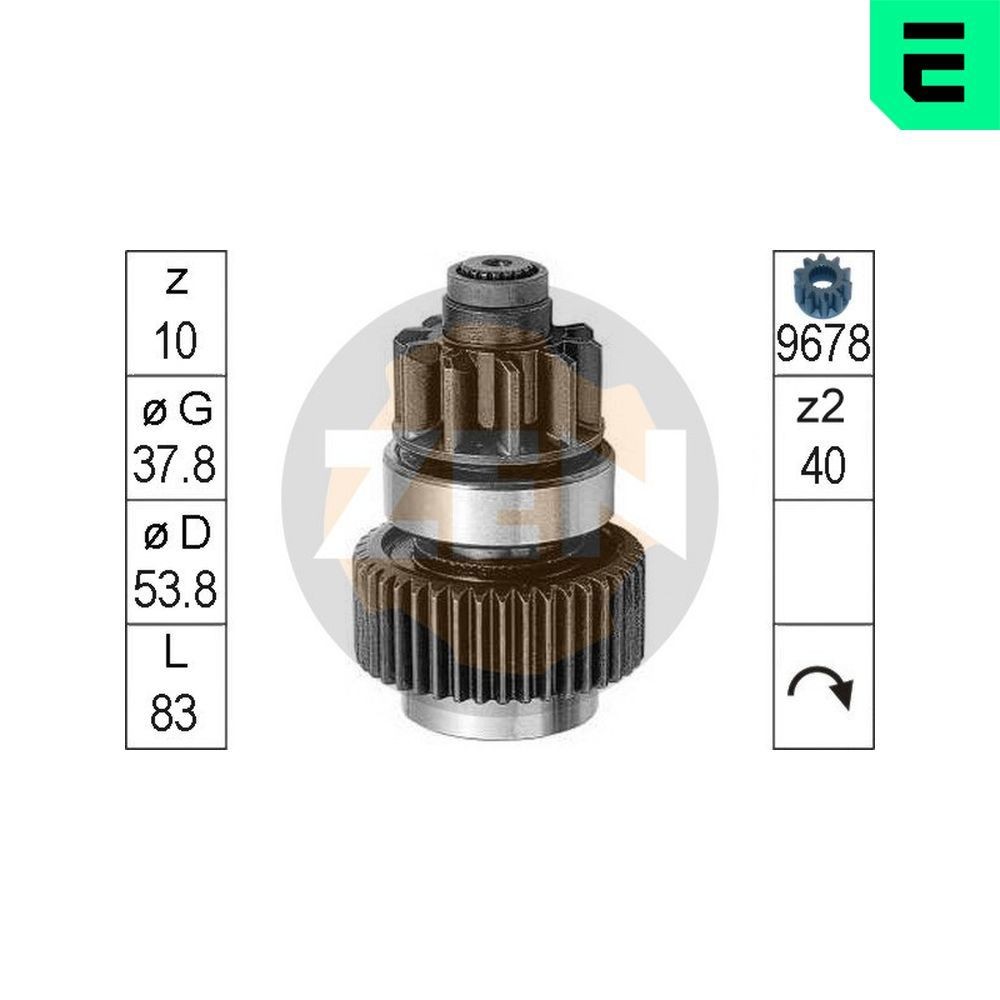 ERA Freewheel Gear, starter Article number: ZN0954 cheaply