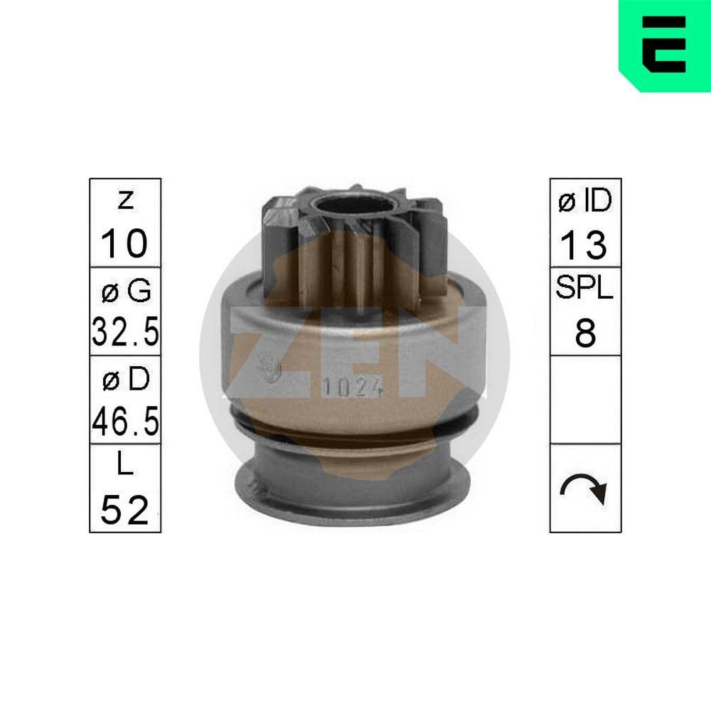 ERA ZN1024 Vabajooks, starter PAJERO 2.5 TD 4WD 99 HP Diisel 2000