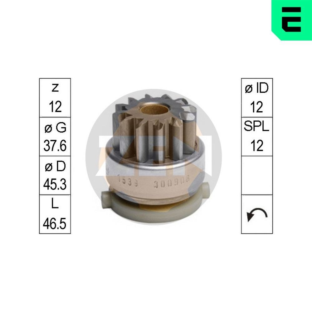 ERA ZN1539 Vabajooks, starter TRANSIT 2.4 DI 90 HP Diisel 2006