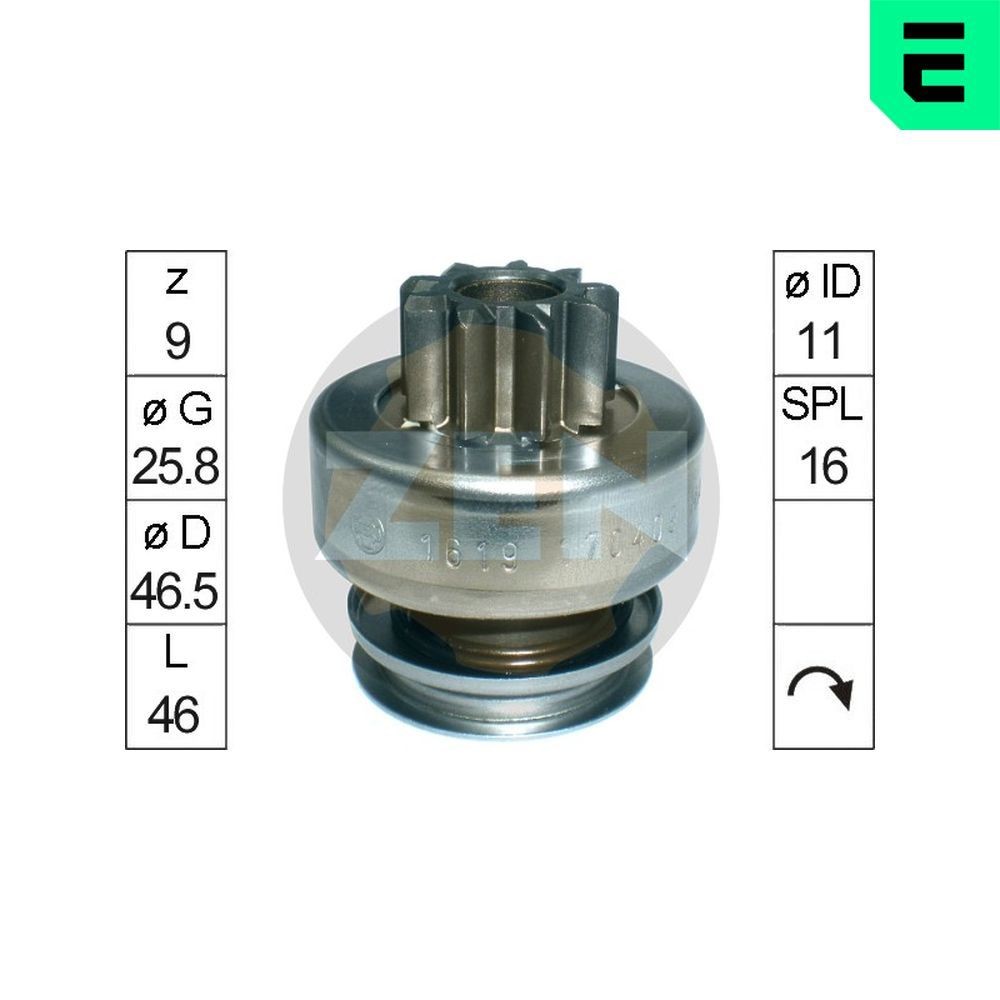 ERA ZN1619 Vabajooks, starter CORSA 1.4 (F08, F68) 90 HP Bensiin 2009