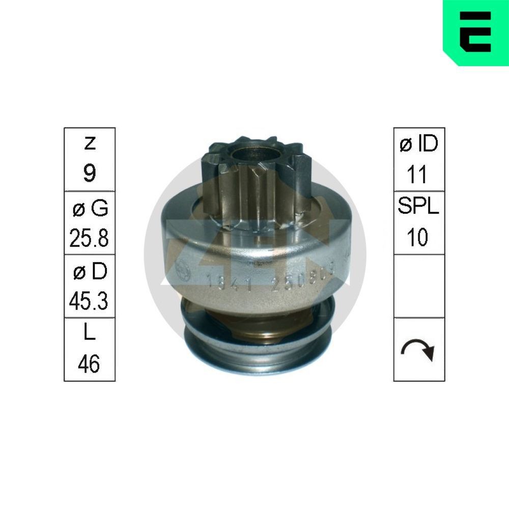 ERA ZN1641 Vabajooks, starter CORSA 1.3 CDTI (F08, F68) 70 HP Diisel 2009