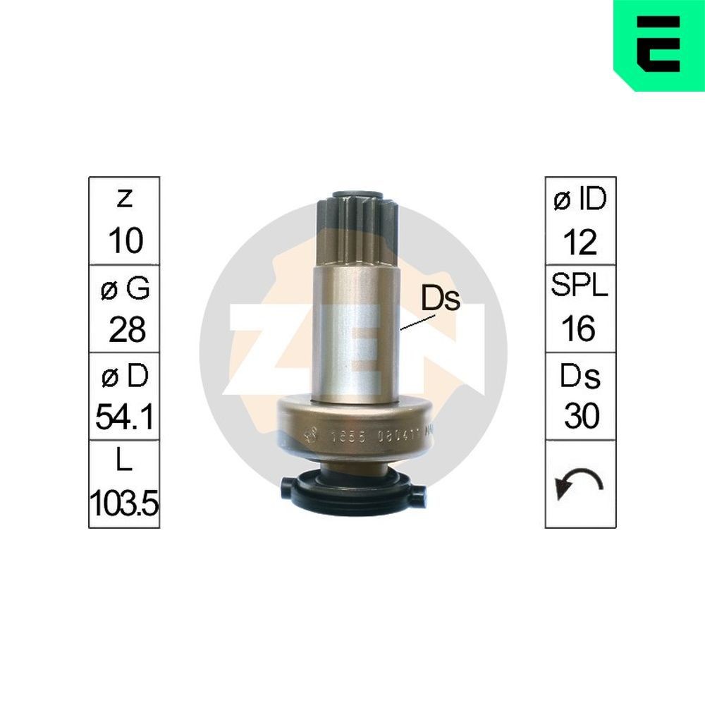 ERA ZN1655 Vabajooks, starter NEW BEETLE 3.2 RSI 4motion (1C9) 224 HP Bensiin 2010