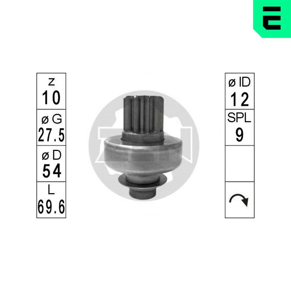ERA Freewheel Gear, starter Article number: ZN1705 cheaply