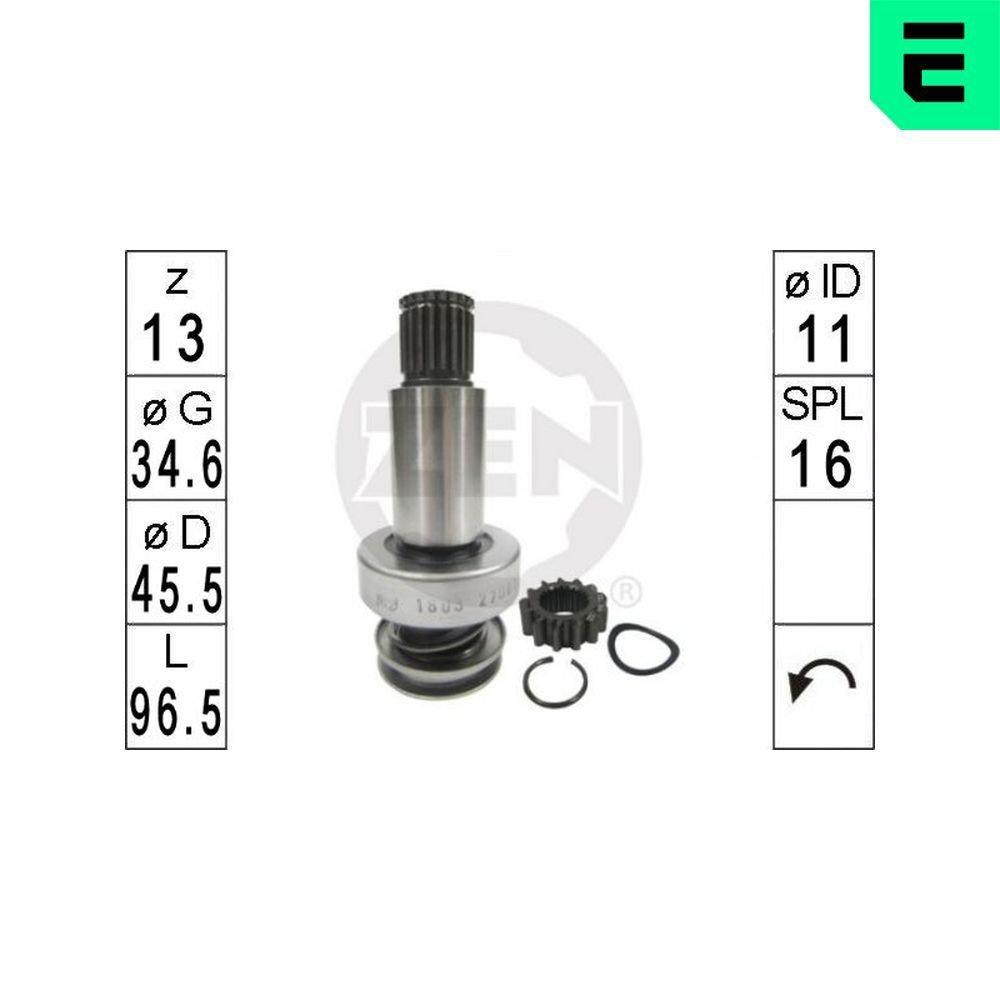 ERA ZN1803 Vabajooks, starter OCTAVIA 2.0 TSI RS 220 HP Bensiin 2020