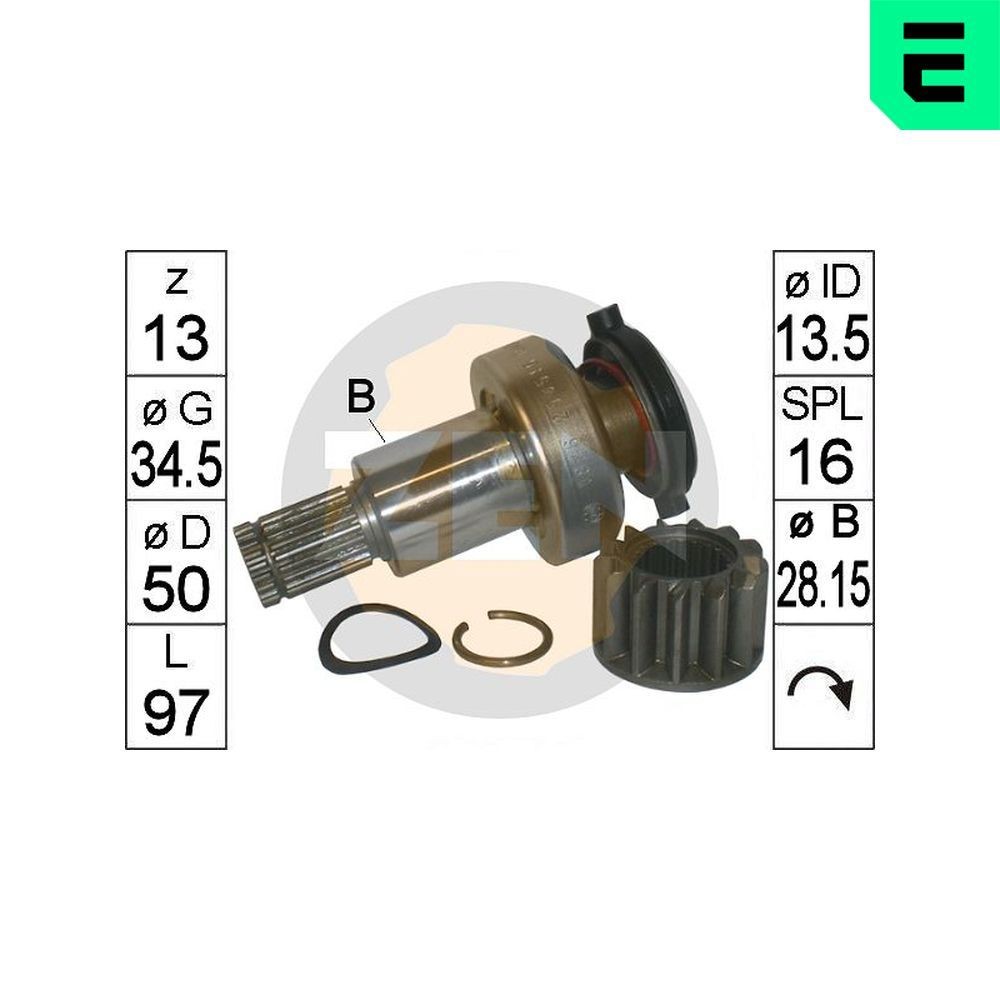 ERA ZN1826 Vabajooks, starter PASSAT 1.4 TSI 122 HP Bensiin 2011