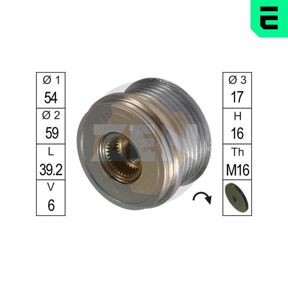 ERA Generator friløbskobling Varenummer: ZN5449 billige