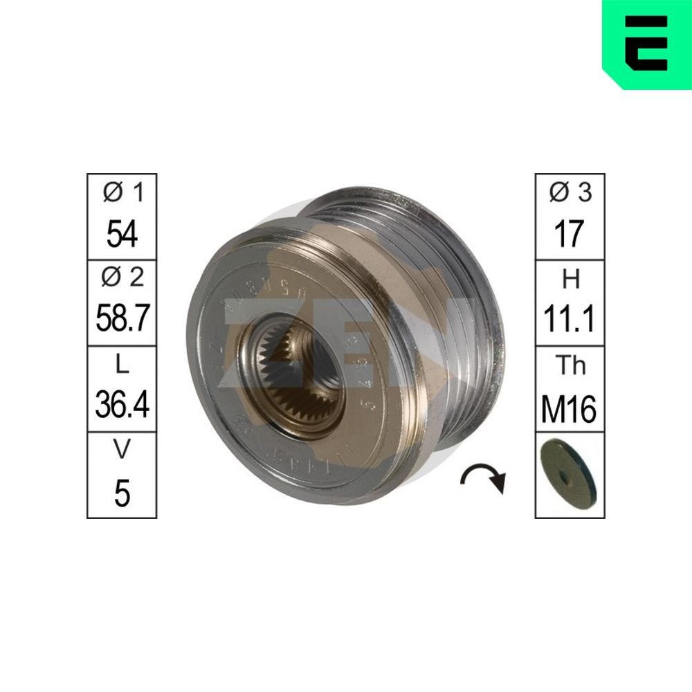 ERA Generator friløbskobling Varenummer: ZN5455 billige